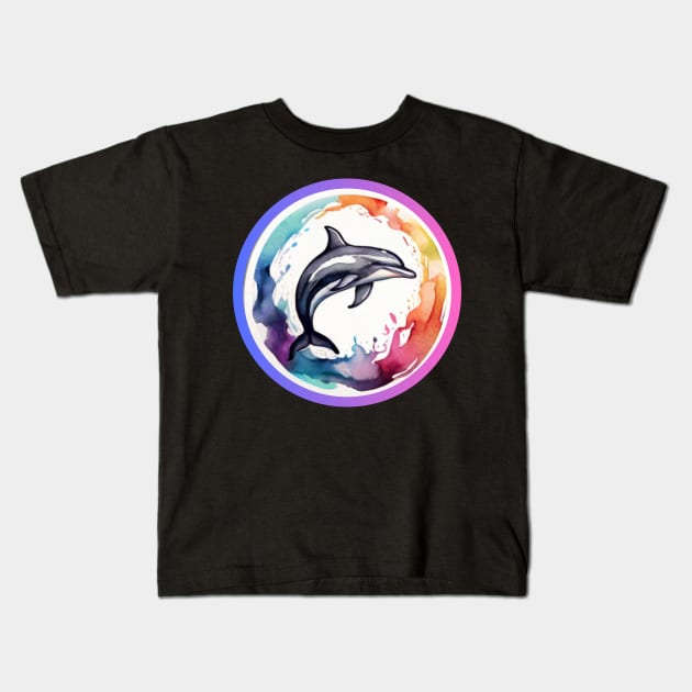 Dolphin Art Gift, Animal design, Dolphin Gift, Kids T-Shirt by benzshope